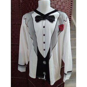 Mens Tuxedo Hockey Jersey Size XL Shinny Canada Humor AK Athletic Knit